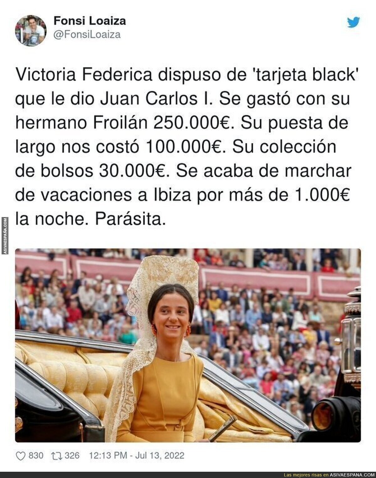 Victoria Federica es la persona que nos intentan colar los medios a diario como ejemplar