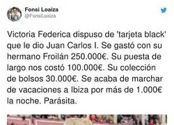 Victoria Federica es la persona que nos intentan colar los medios a diario como ejemplar