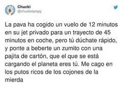 Los lujos de la gente rica