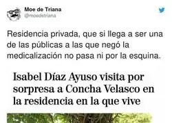 Isabel D&iacute;az Ayuso elige bien sus visitas
