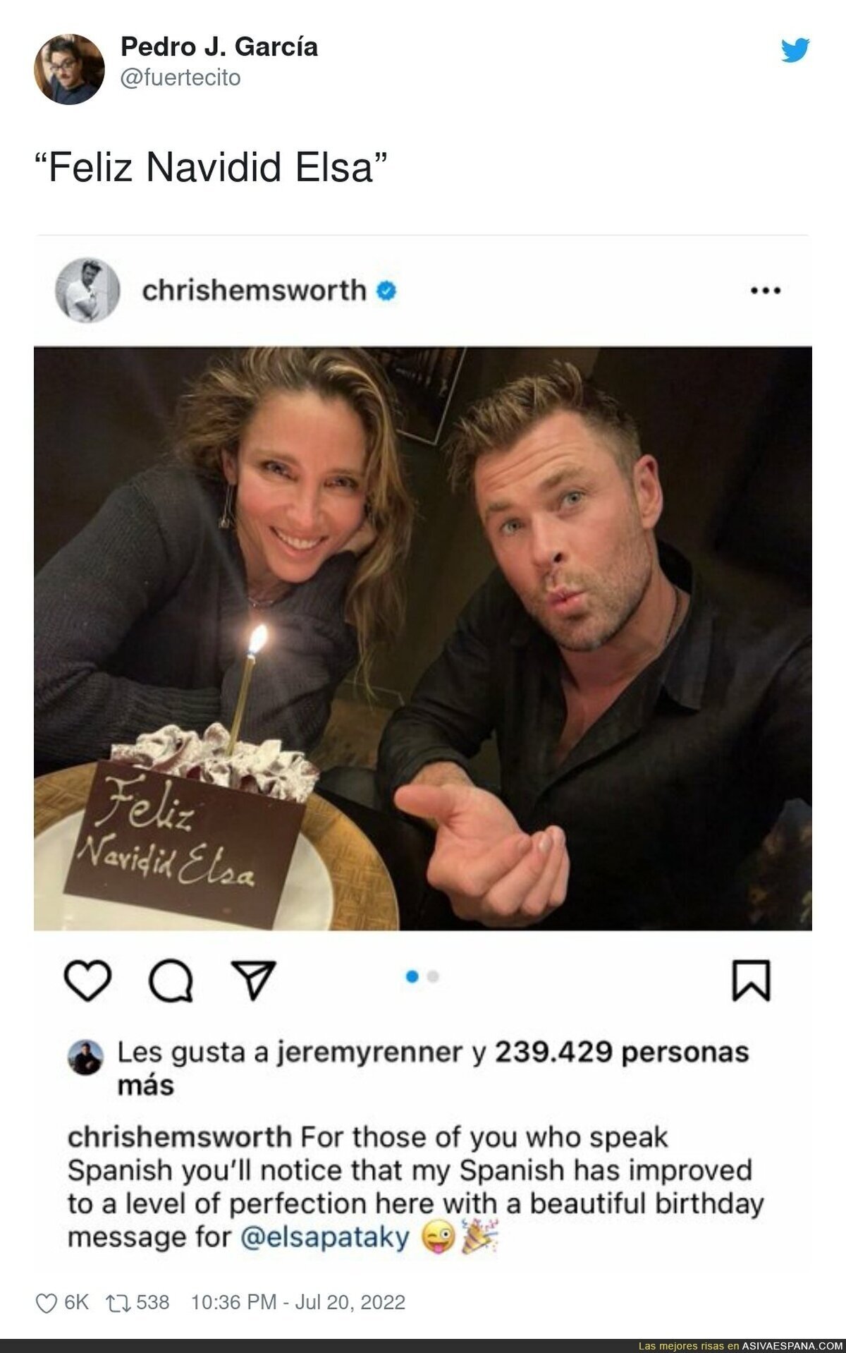 El buen español de Thor