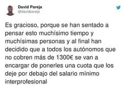 Es insultante las cuotas de aut&oacute;nomos