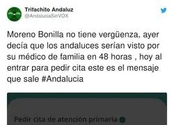 No est&aacute; disponible la sanidad en Andaluc&iacute;a