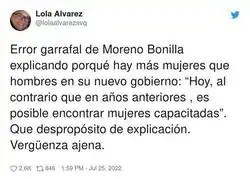 Juanma Moreno deja evidencia de su nivel lamentable como persona