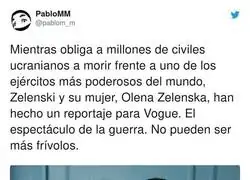 Zelenski y su mujer participan en un bochornoso reportaje fotogr&aacute;fico en una revista de moda mientras su pa&iacute;s est&aacute; en guerra