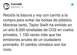 La desverg&uuml;enza de los ricos vista desde este punto de vista de Taylor Swift