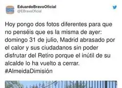 El Retiro cerrado en plena ola de calor