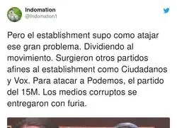 Es f&aacute;cil de entender lo que pas&oacute; a partir de que apareci&oacute; Podemos