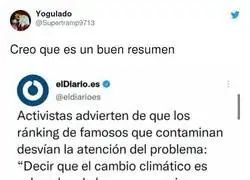 Los intereses de los activistas clim&aacute;ticos