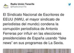 La verg&uuml;enza de Antonio Garc&iacute;a Ferreras cruza fronteras