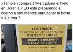 La verg&uuml;enza de la crisis de las bolsas de hielo