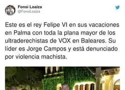 Menuda tropa con la que se junta Felipe VI