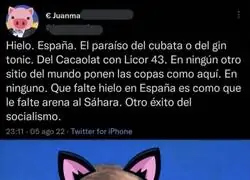 "En ning&uacute;n sitio del mundo ponen copas como aqu&iacute;", de primero de paleto
