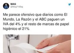 Desigualdad en el papel higi&eacute;nico
