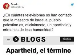 Palestina est&aacute; sufriendo un apartheid y ya es oficial