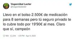 Intenta no re&iacute;rte de la gente que se cree que pagando poco en la sanidad privada te cubre muchas cosas