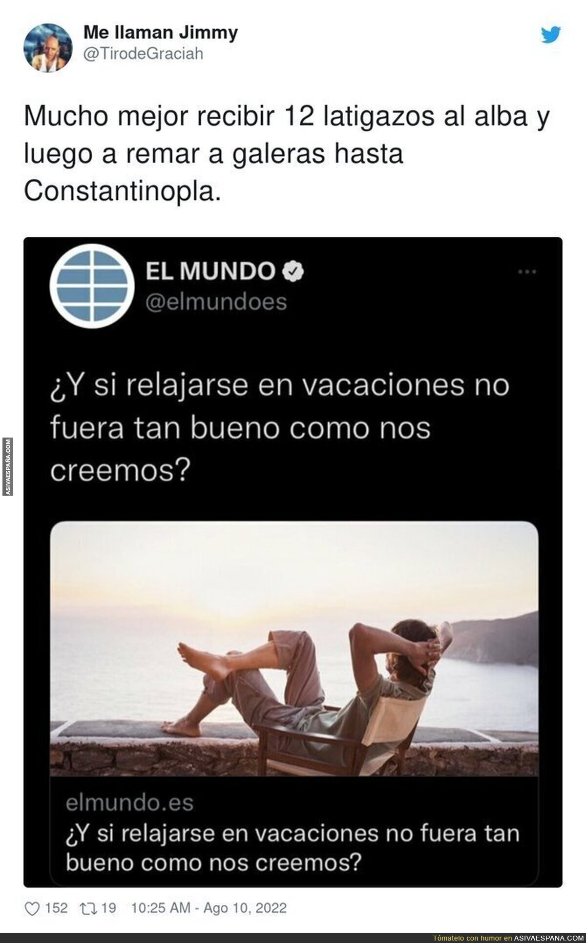 Las vacaciones son malas