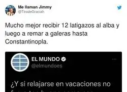 Las vacaciones son malas