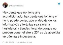 El lujo del aire acondicionado