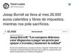 La buena vida de Josep Borrell