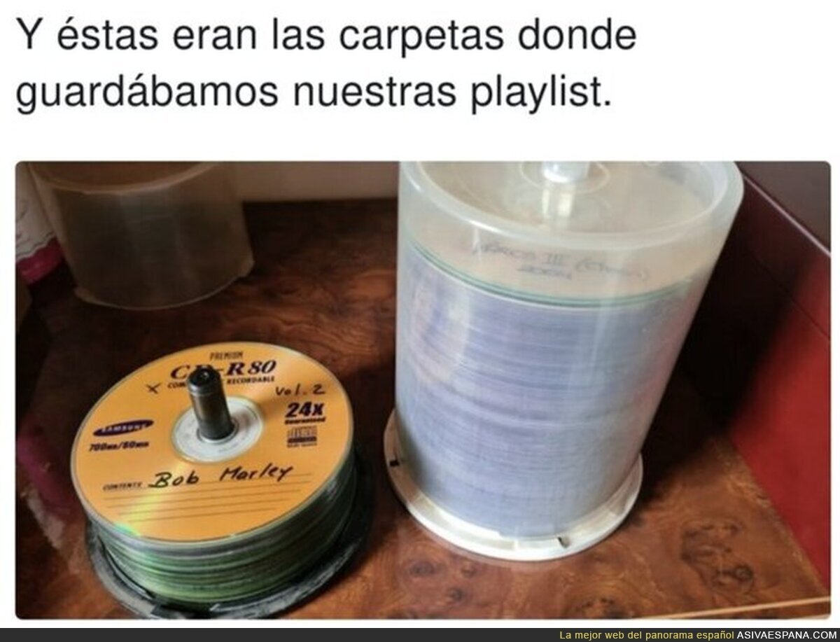Los buenos tiempos guardando música