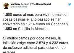 Curioso que las CC.AA. con mayor sector primario son las que sufren mayor inflaci&oacute;n