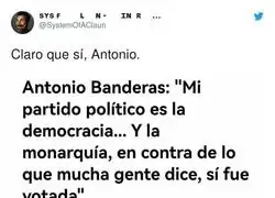 Antonio Banderas necesita leer un poco m&aacute;s
