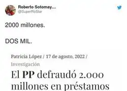 La gran estafa del PP