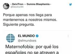 Tener hijos pone en peligro la econom&iacute;a al completo