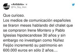 El curioso aumento de Patrimonio de Feij&oacute;o