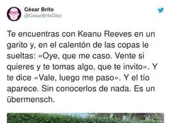 Genial esto de Keanu Reeves