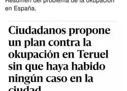 Menudo cachondeo hay con la okupaci&oacute;n