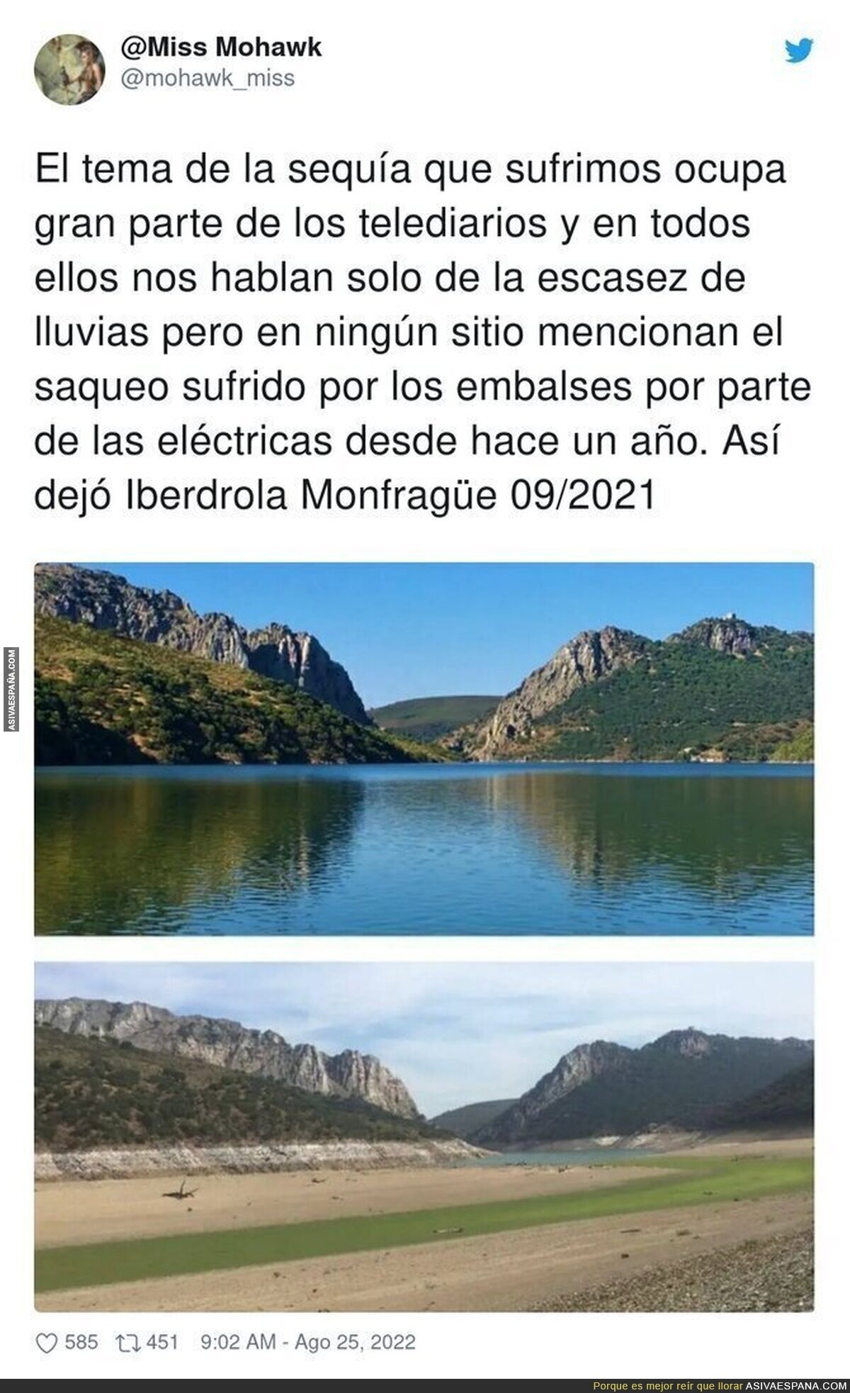 Triste, muy triste.