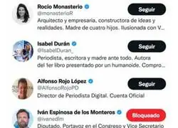 Las cuentas que sigue Primor en twitter, por @Mimi_XXL