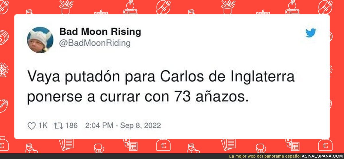 Si abdica a los 20 segundos de ser coronado entra en la historia. 
Carlos el Extrabreve, por @BadMoonRiding