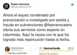 Francisco Serrano el experto en calumnias