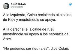 Cuidado con la gente de Ucrania