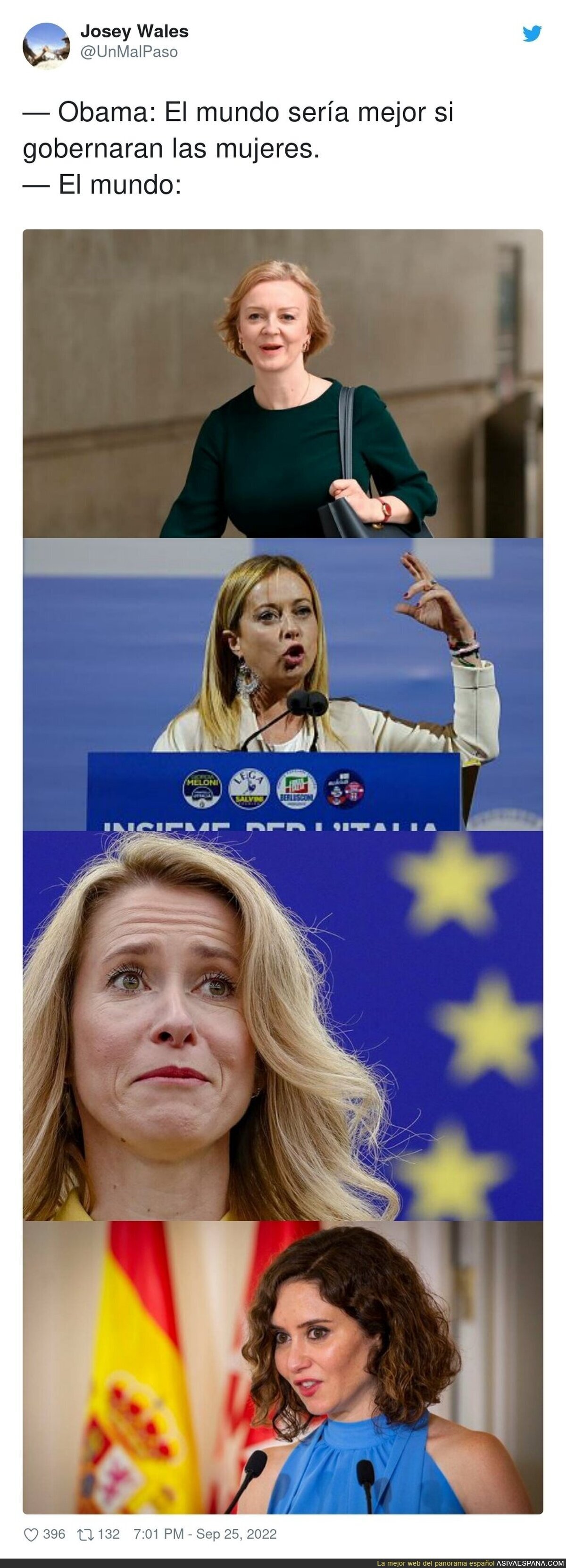 El mundo gobernado por mujeres