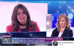 A&iacute;da N&iacute;zar era la contrincante de Meloni en los plat&oacute;s de Italia