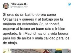 Las clases sociales se notan en el transporte p&uacute;blico