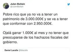 Los ricos arruinados por tener que pagar 50.000 euros