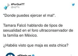 Tamara Falc&oacute; y su peligroso discurso