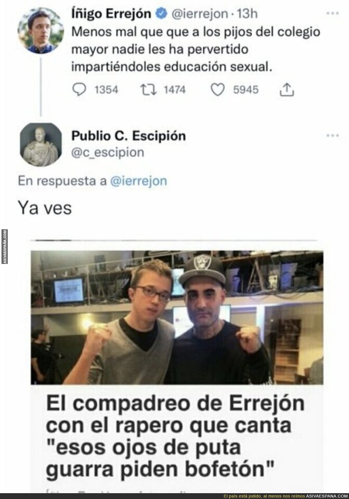 Los consejos de Íñigo Errejón que no se aplica