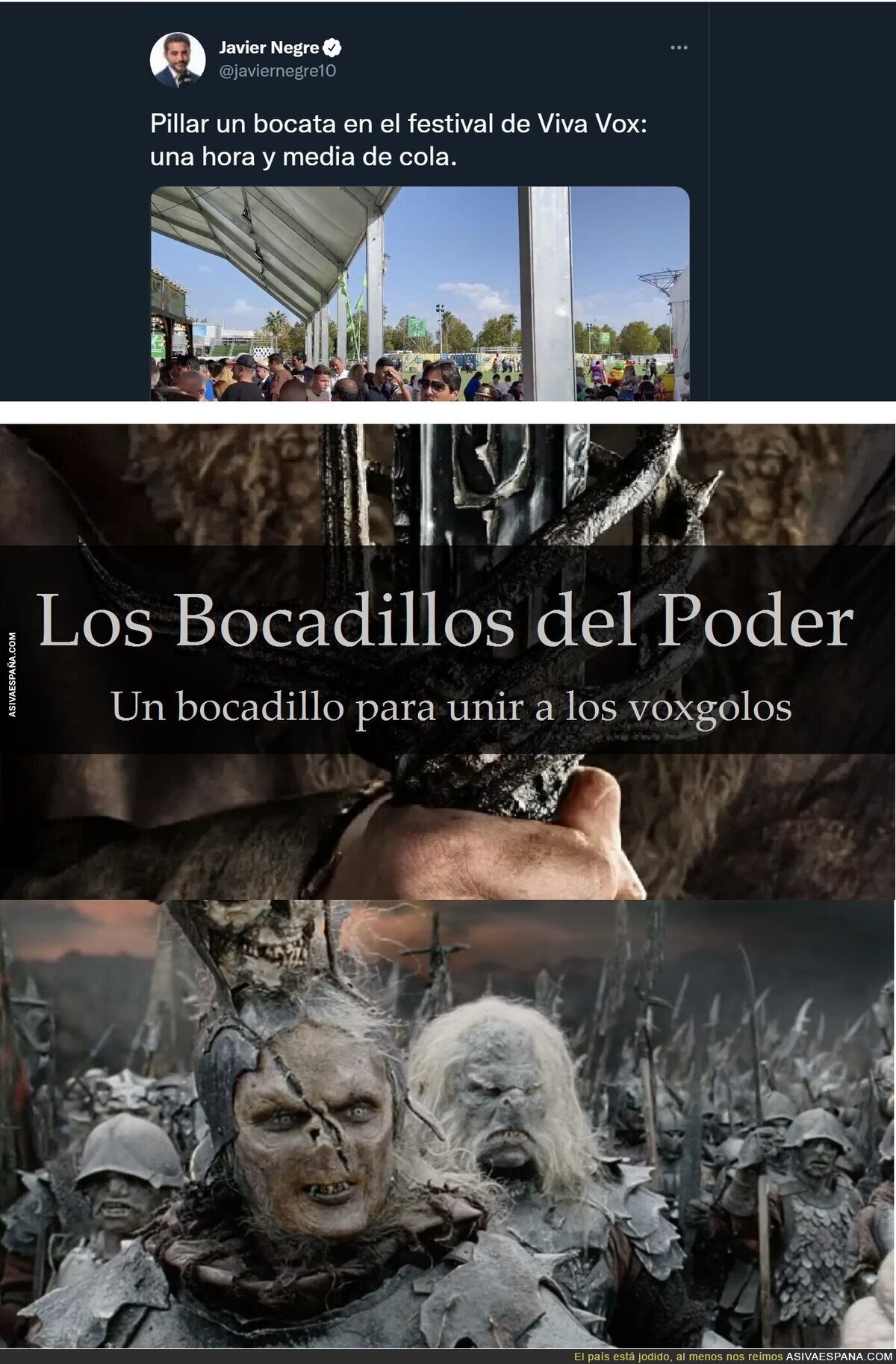 Un bocadillo para controlar a los Voxorcos