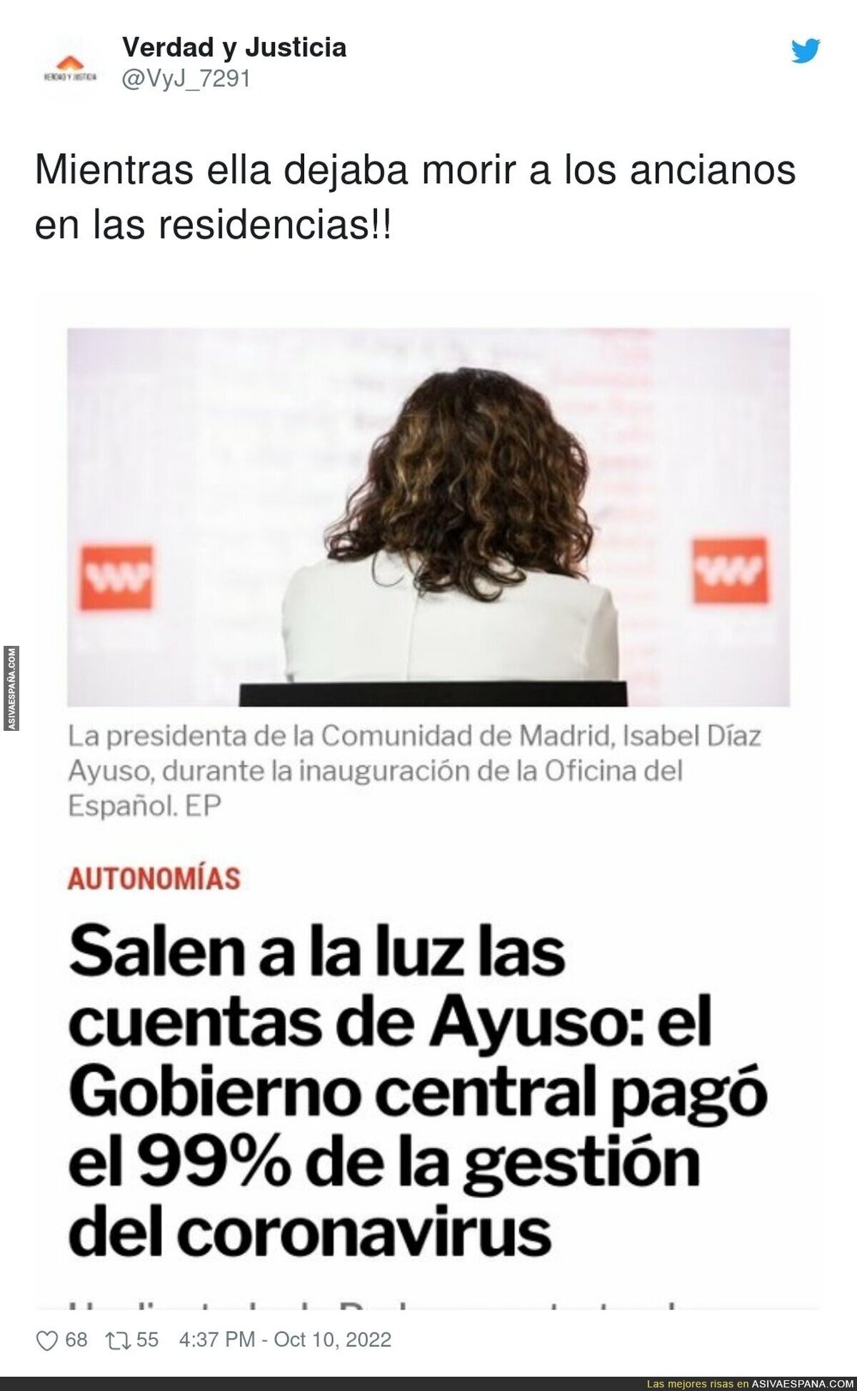 Las cifras que deben avergonzar a Isabel Díaz Ayuso