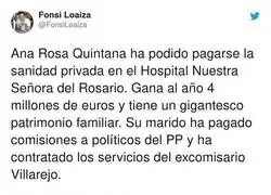 Las facilidades de Ana Rosa