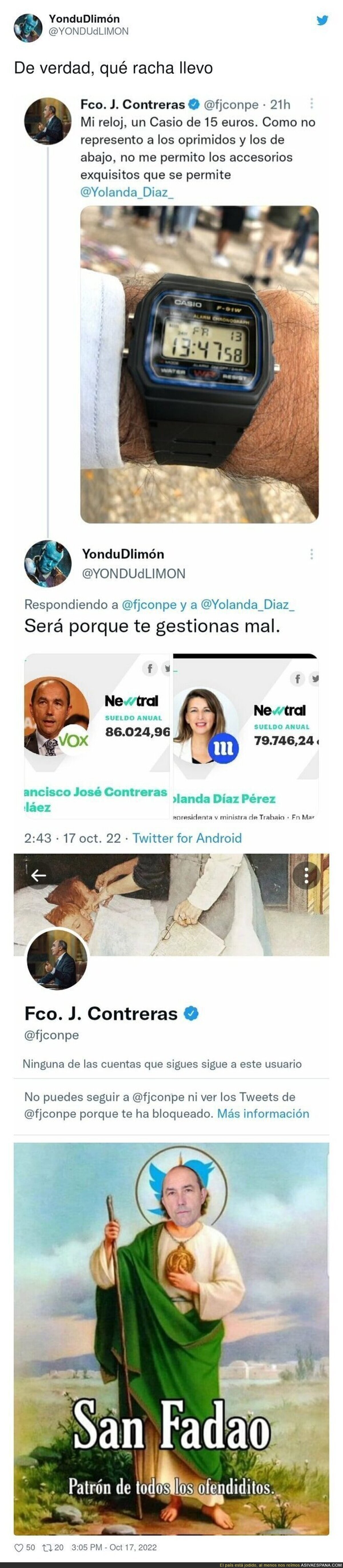 El monumental zasca que se ha llevado este personaje tras hablar sobre el dinero que se lleva Yolanda Díaz