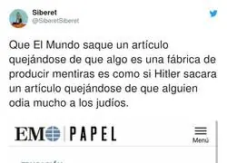 'El Mundo' hablando de mentiras