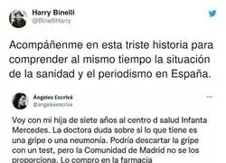 La triste realidad de la sanidad espa&ntilde;ola
