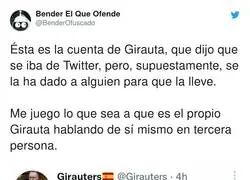 Girauta ha sido pillado